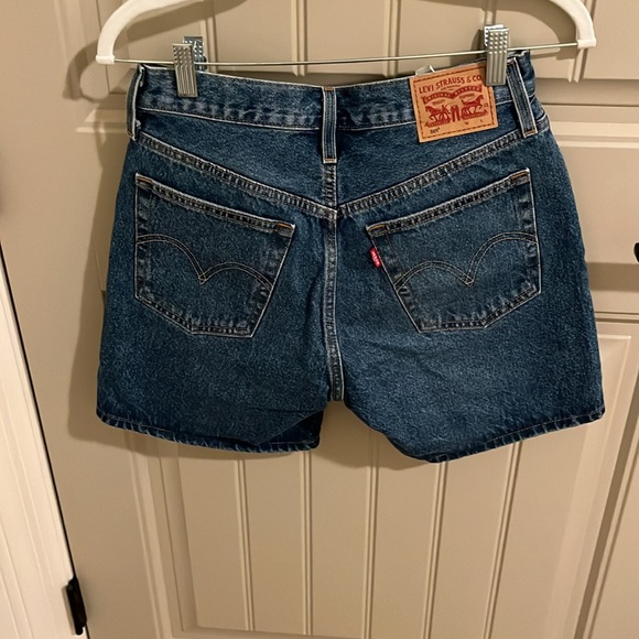 Levi's Blue Denim Shorts - Picture 2 of 3